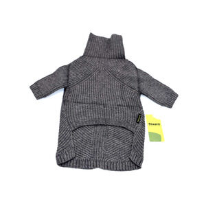 Fitwarm Turtleneck Knitted Dog Sweaters Outfits Coats Cat Sz Large Heather Gray